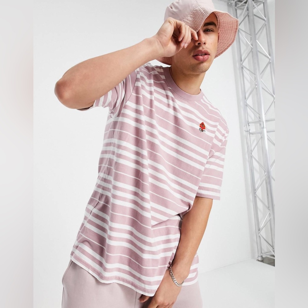 Levi's Mens Crew Neck stay loose backyard stripe t-shirt | XL | NWT